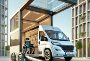 van eletrica adaptada para cadeiras em um ambiente moderno e acessivel