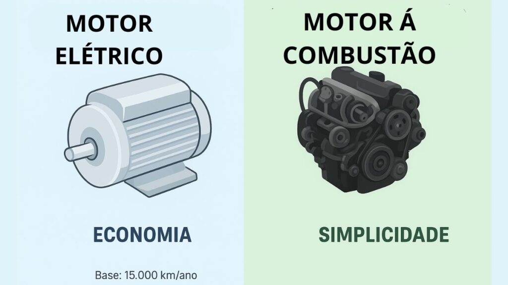 MOTOR ELETRICO MOTOR A COMBUSTÃO