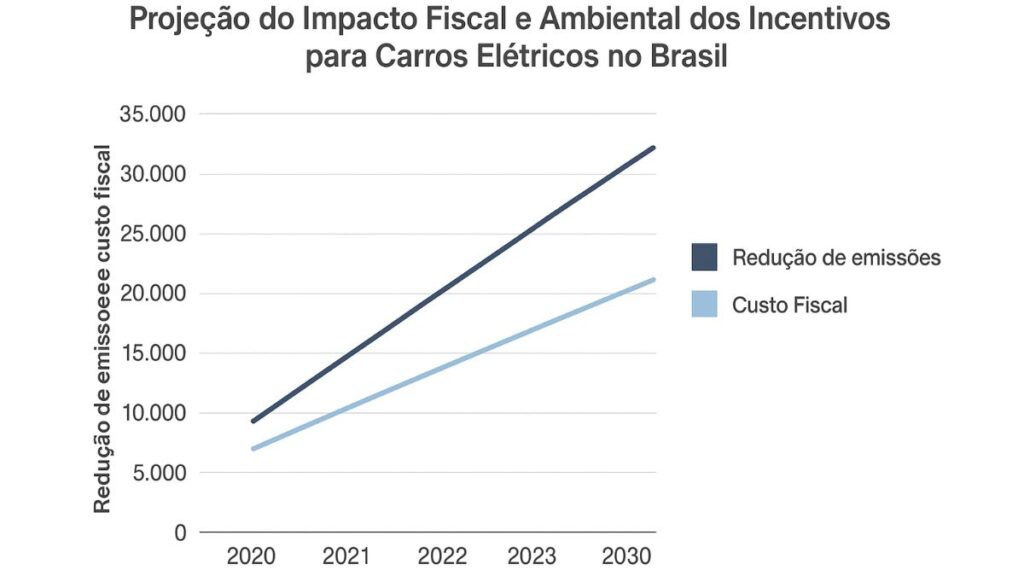 projeção de impacto ambiental dos incentivos para carros eletricos no brasil
