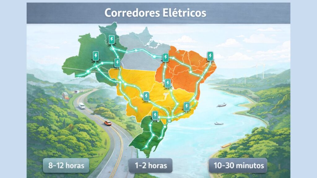 corredores elétricos em rodovias