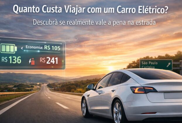 quantos custa viajar com carro eletrico. descubra se vale a pena