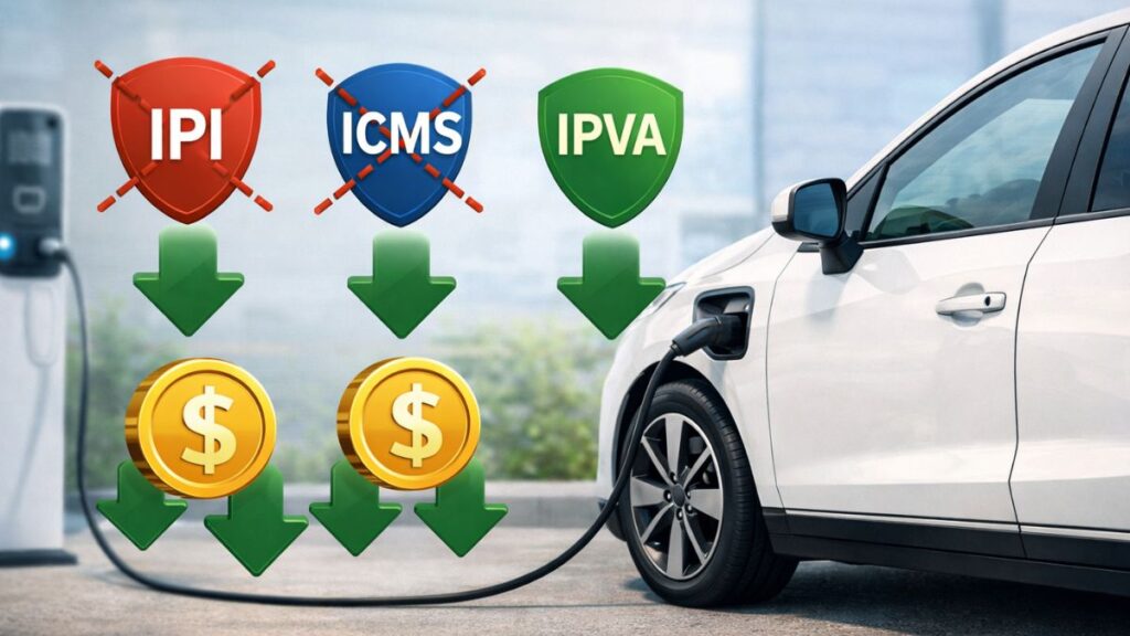 benefícios fiscais para carros elétricos PCD