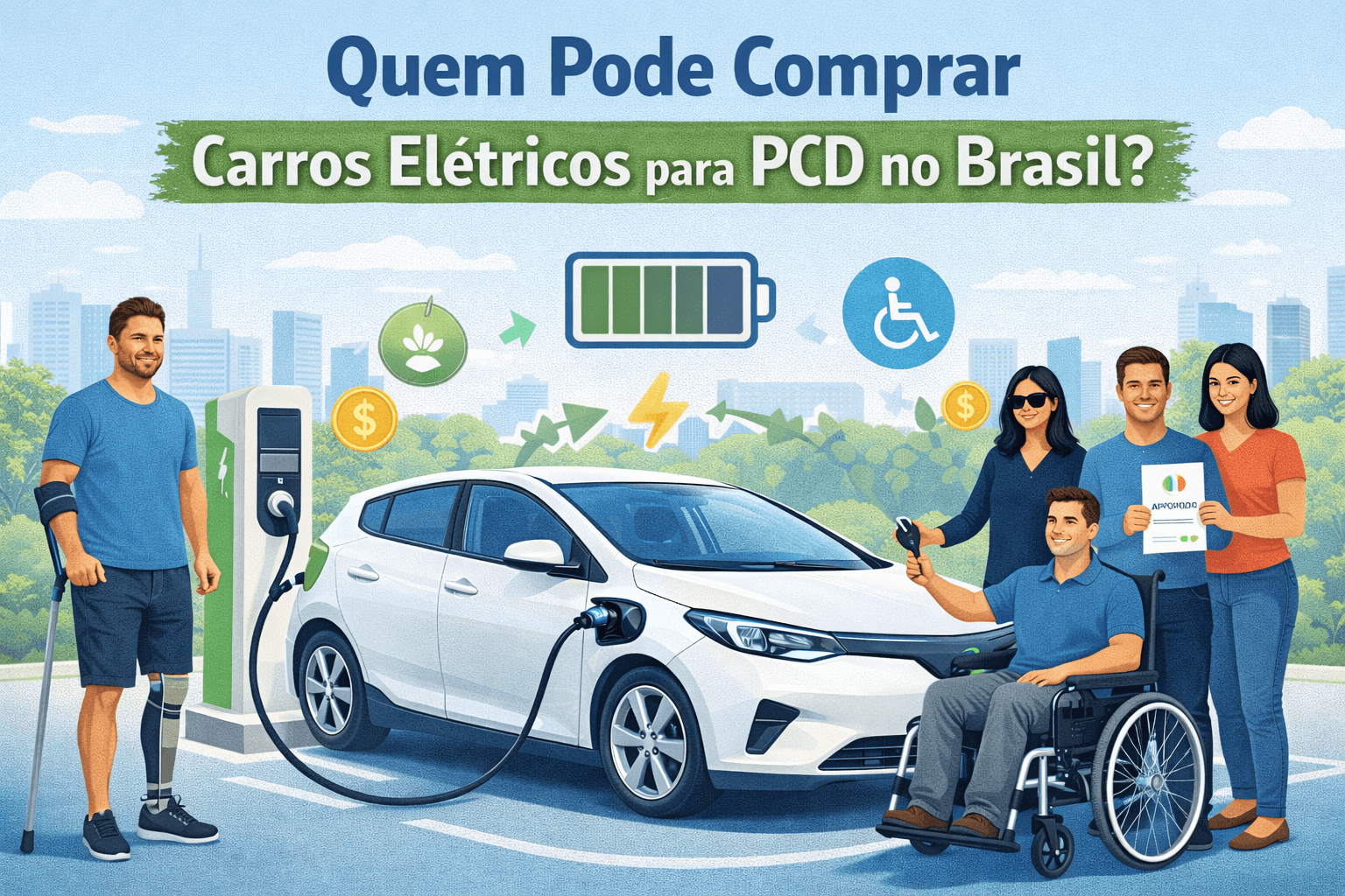 quem pode comprar carros elétricos para PCD